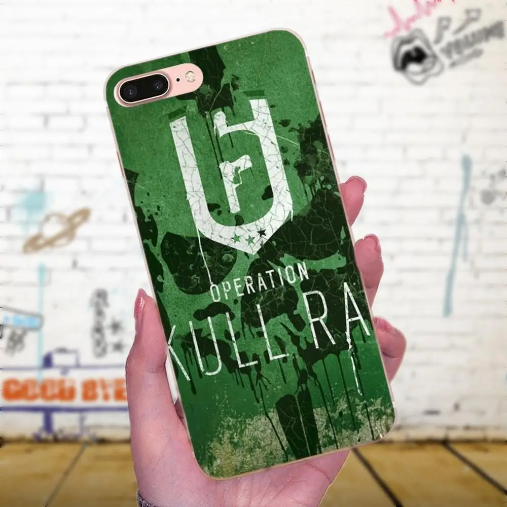 Supersonic Luxury Phone Case Cool Rainbow Six Siege Operation Logo For Apple iPhone X XS Max XR 4 4S 5 5C 5S SE 6 6S 7 8 Plus | Мобильные