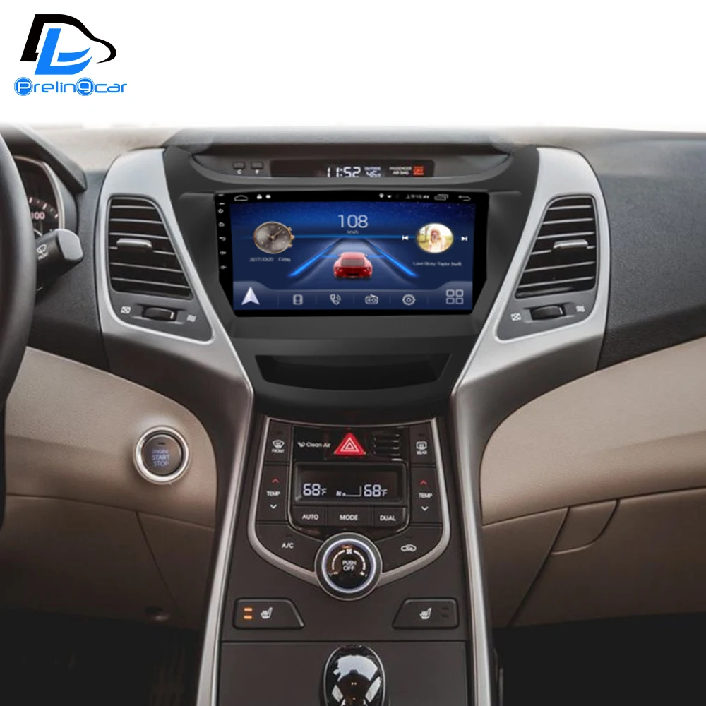 4G LTE wifi Android 9,0 Автомобильный gps Мультимедиа Видео Радио плеер в тире для hyundai Elantra 2012- лет Навигация стерео