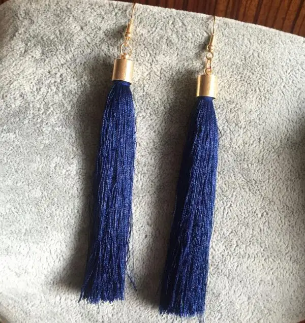 Ea1106 европейские винтажные модные ювелирные изделия Длинные серьги подвески с