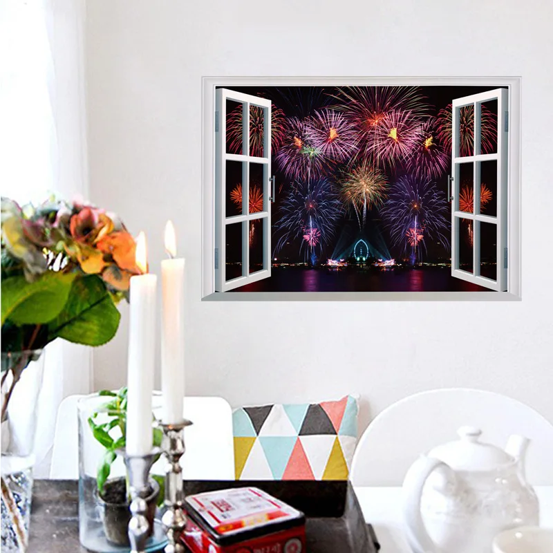Фейерверк настенные наклейки для детской комнаты спальни Фотообои | Дом и сад