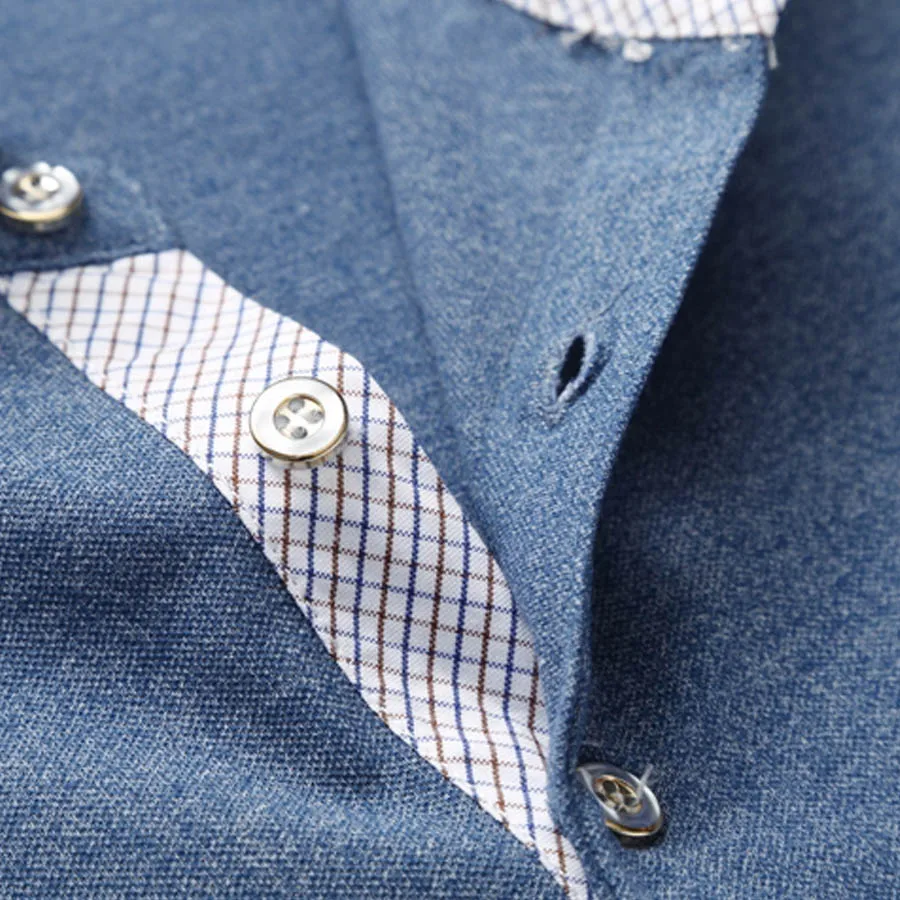 Мужская Летняя Однотонная рубашка-поло свободная дышащая с коротким рукавом