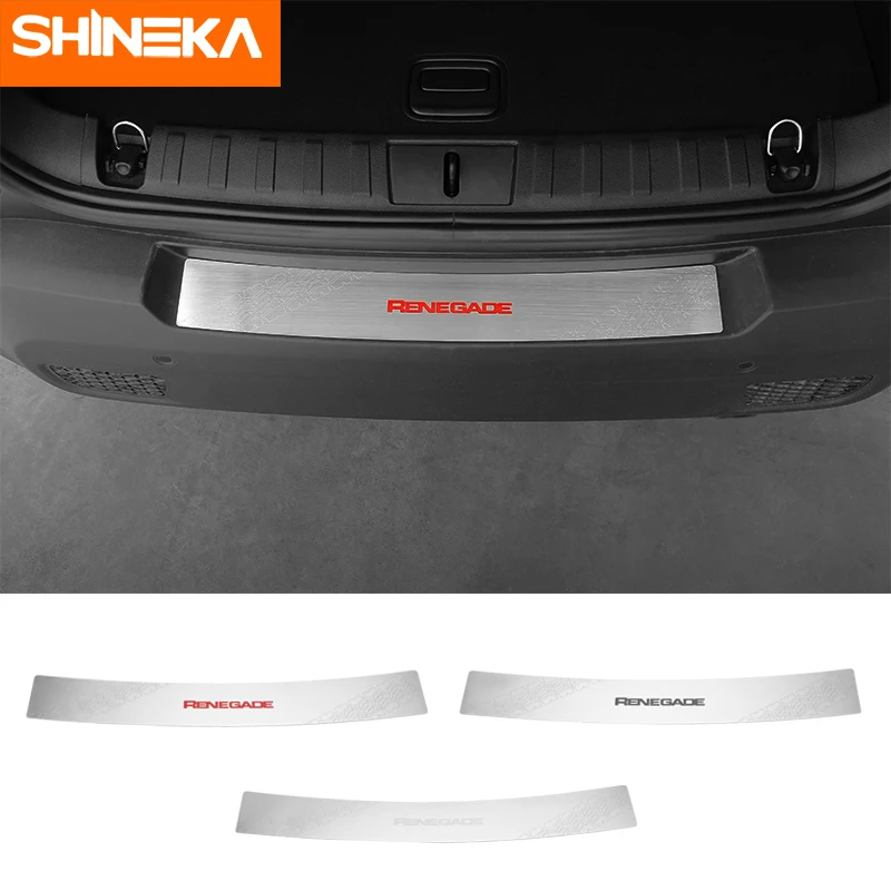 Декоративная полоса SHINEKA для заднего бампера автомобиля из нержавеющей стали