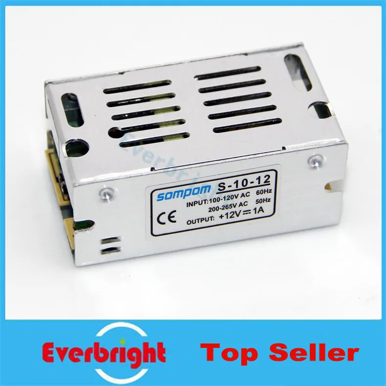Трансформатор напряжения 12W 1A AC 100V 240V к DC 12V переключатель питания для