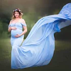 Платья для беременных с длинным хвостом для фотосъемки реквизит для фотосъемки беременных платья макси для беременных Одежда Платье для беременных