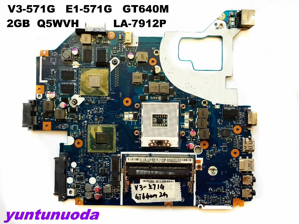 Материнская плата для ноутбука ACER оригинальная материнская V3 571 GT640M 2 Гб Q5WVH