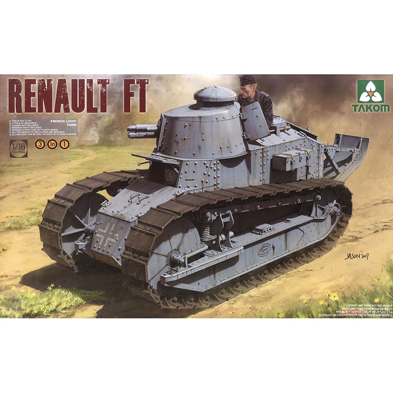 Модель хобби 1/16 TAKOM 1004 RENAULT FT 3 в 1|Наборы для сборки моделей| |