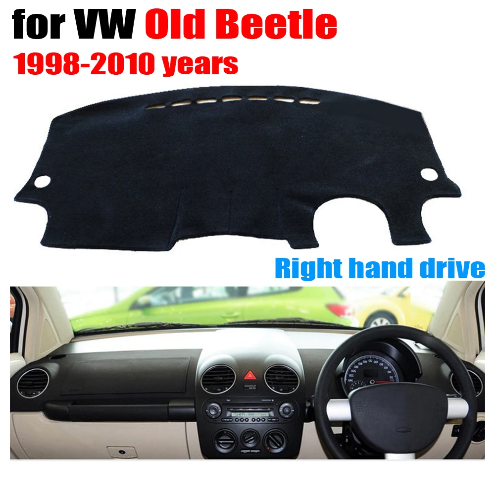 RKAC чехлы на приборную панель автомобиля для Volkswagen VW Old BEETLE 1998 2010 правый руль dashmat pad