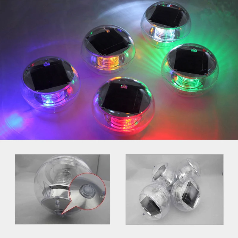 Питание от солнечной энергии подводный фонтан светильник диско Spa освещение для