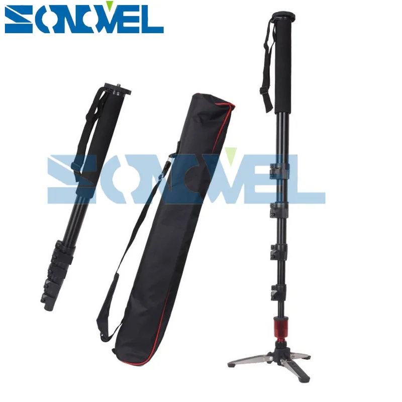 Монопод для видеокамеры монопод с защелкой и 3 ножками штатив canon nikon sony Pentax DSLR camera