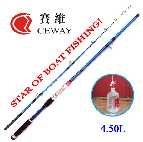 Рыболовная удочка из углеродного волокна с синими фиксаторами длина удилища 1.8м