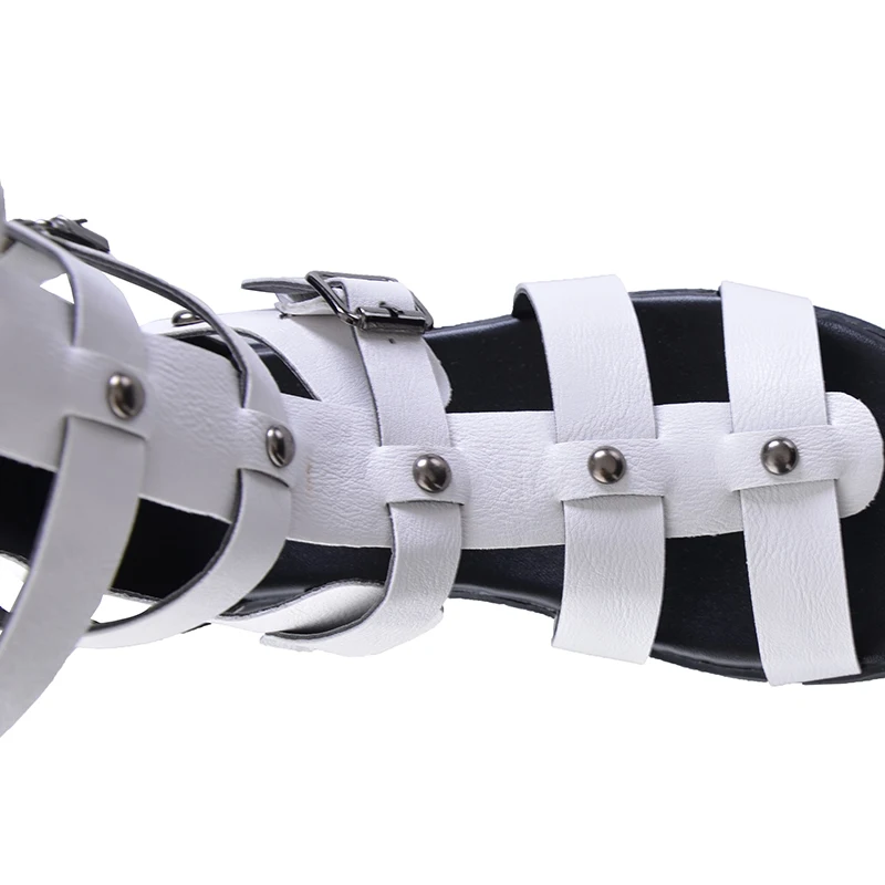 Новые летние сандалии гладиаторы женские модные на плоской подошве ботинки с