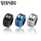 REAMOR 10 шт. черные бусины из нержавеющей стали 6 мм отверстие Паракорд нож шнурки слайдер бусинки Прокладка подходит DIY аксессуары для изготовления браслетов