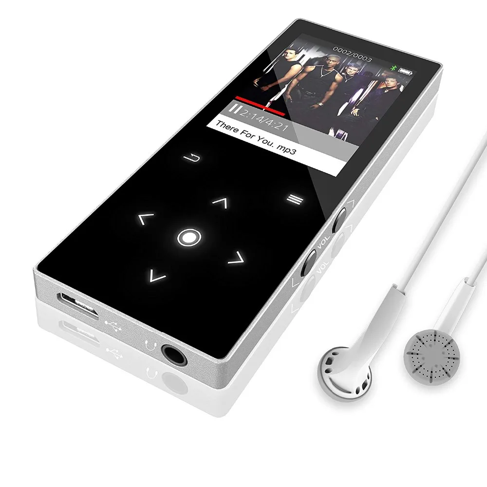 MP3-плеер 8 ГБ с Bluetooth 4 0 Hi-Fi аудио музыкальный плеер FM-радио/рекордером сенсорным