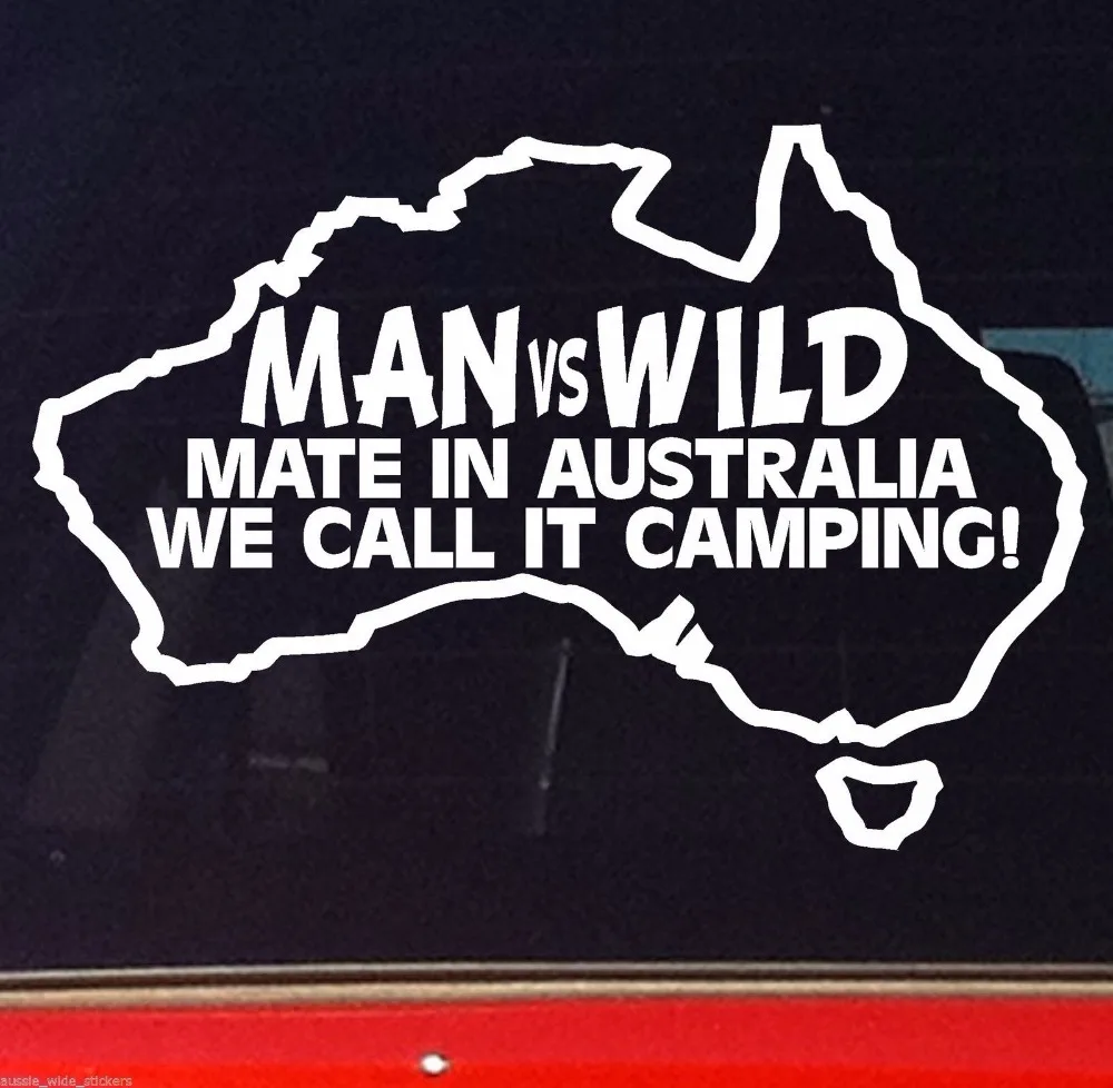 Забавные наклейки для кемпинга Aussie BNS Oz MAN VS WILD 4x4 4WD внедорожный вагон ute|stickers|vs sticker