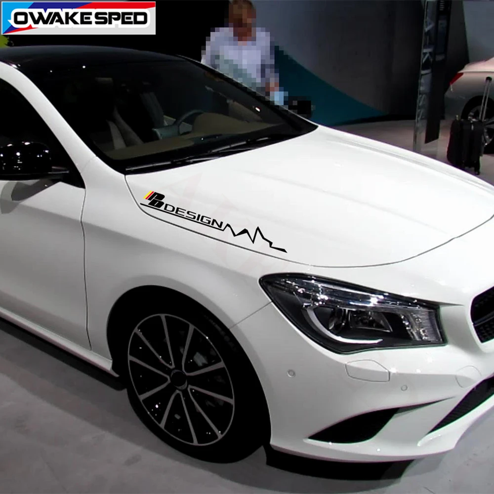 Дизайнерские наклейки на капот автомобиля крышку двигателя для Mercedes Benz AMG A/B/C/E class