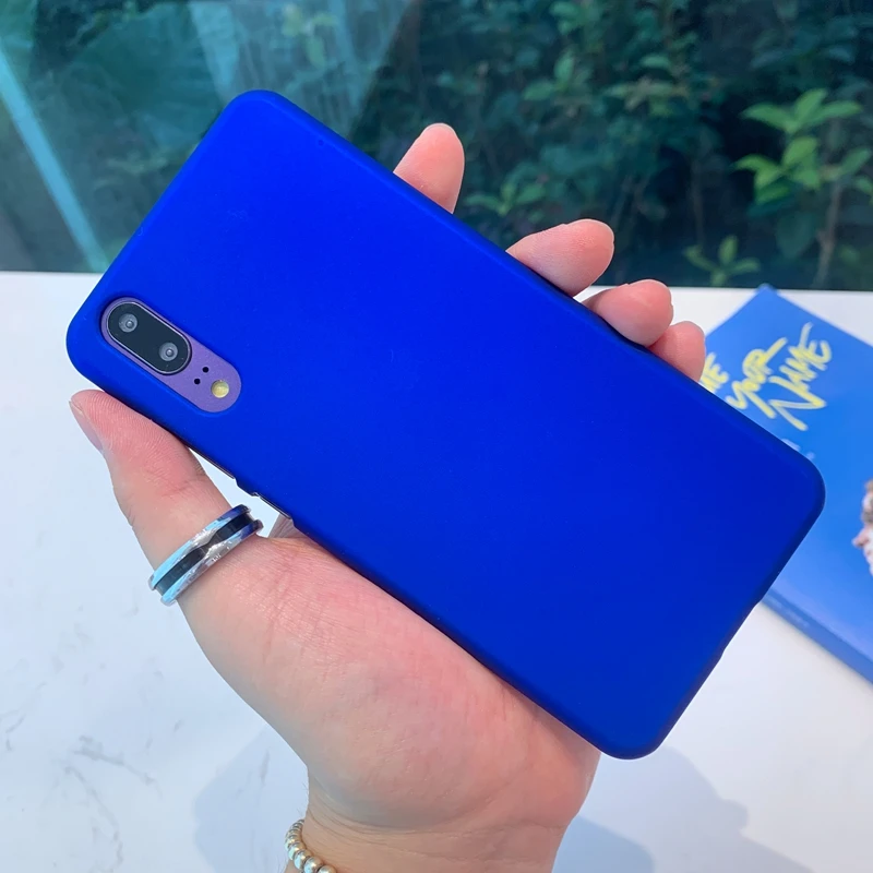 Royal Blue Матовый Жесткий Пластиковый Чехол для телефона ярких цветов, чехол для huawei P9 P10 Plus P30 P20 mate 10 20 X Pro Lite Nova 3 3i 4 4e - Цвет: Royal Blue