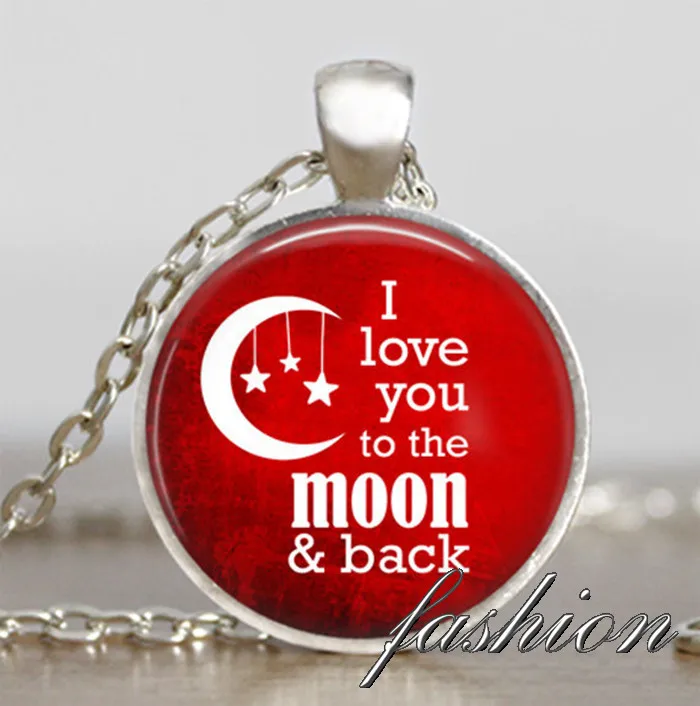 Новинка 2015 ожерелье с надписью I love you to the moon and back подарок на день Святого
