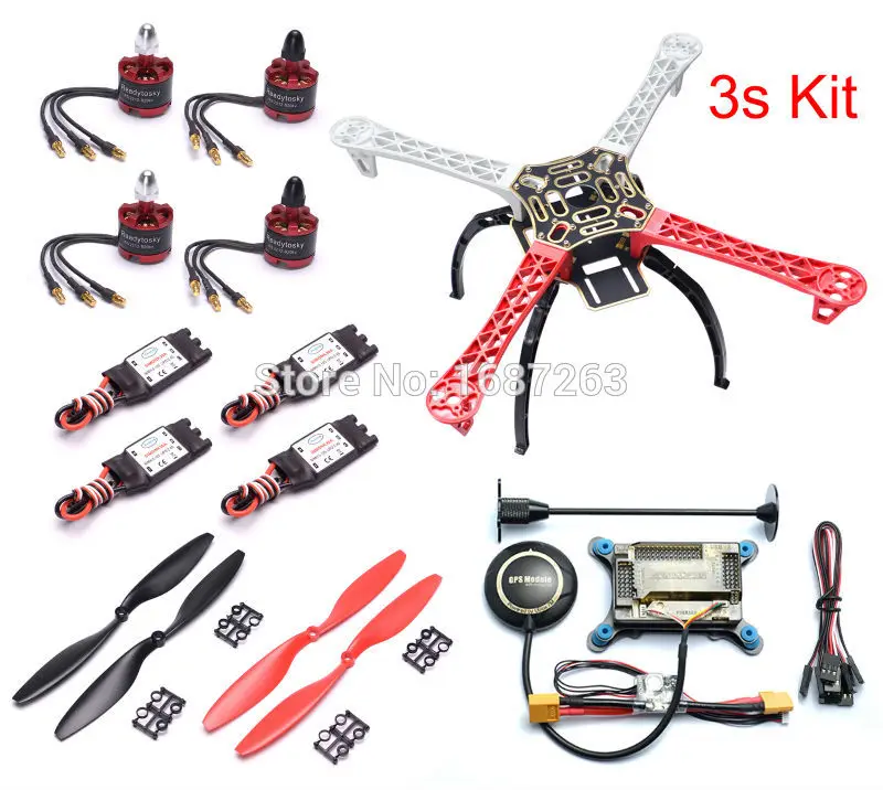 With 2212-920KV F450 450 мм Рамка комплект w/APM2.8 APM Контроллер полета M8N 8N gps+ 2212 920KV/2312 мотор+ 30A/40A ESC+ 1045/9450 опора - Цвет: With 2212-920KV