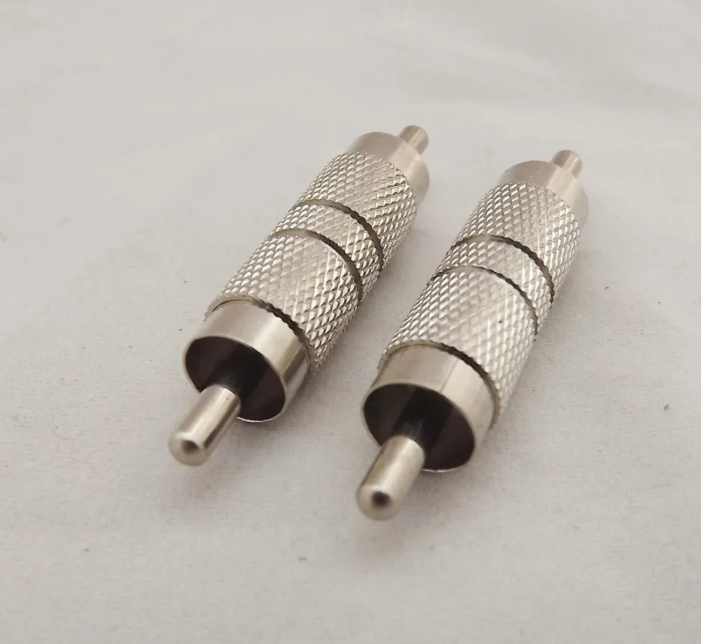2 шт RCA штекер к в серии TV AV RF адаптер соединитель латунь|tv rca|adapter rcaav to rca |