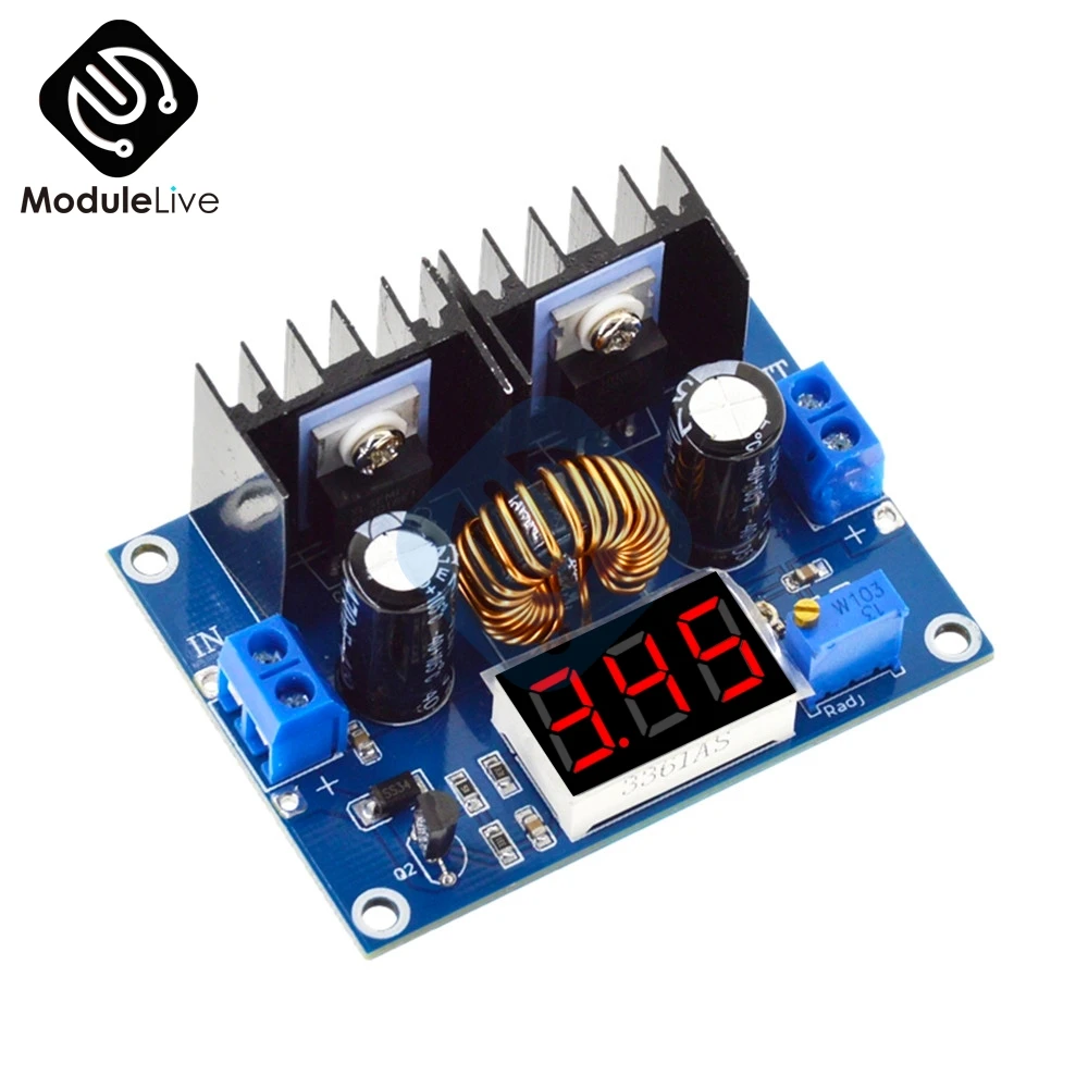 

XH-M404 DC 4-40V 8A Voltage Regulator Module Digital PWM Adjustabl DC-DC Step Down Voltage Regulator DC XL4016E1