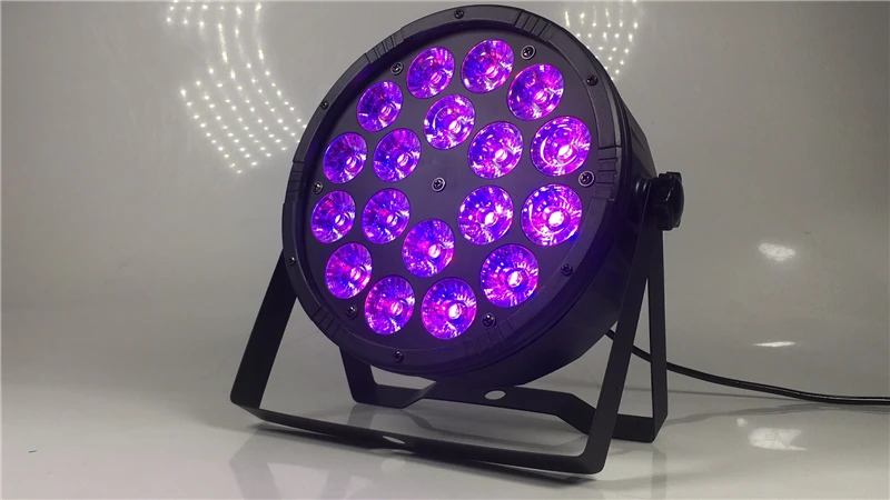Большие линзы 18X12 Вт led par огни RGBW 4в1 плоский par dmx512 профессиональное DJ оборудование