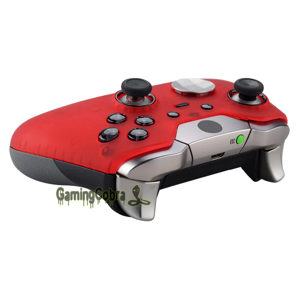 Foggy Прозрачная мягкая сенсорная Лицевая панель передний корпус для Xbox One Elite контроллер с кольцами XOEP009X 13X 14X 15X 16X 17X