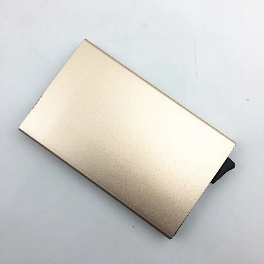 Rfid блокирующий металлический мужской и женский держатель для карт алюминиевый