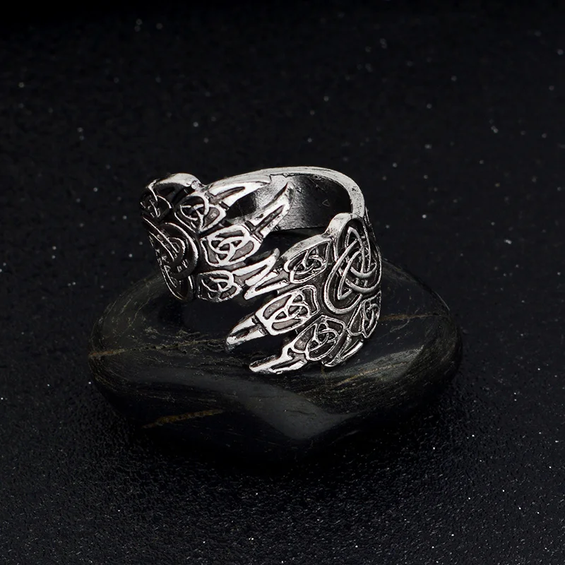 QIHE ювелирные изделия Viking корова ворона кольцо на палец в готическом стиле