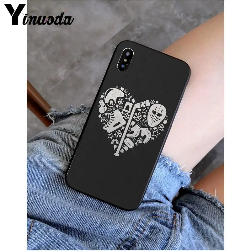 Yinuoda хоккейный каток на заказ фото мягкий чехол для телефона для iPhone 6S 6plus 7plus 8 8Plus X Xs MAX 5 5S XR