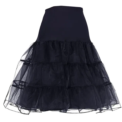 Petticoat black Kenancy Женские Ретро платья Одри Хепберн 1950s 60s рокабилли горошек бант Pinup Бальные вечерние платья размера плюс Vestidos - Цвет: Petticoat black