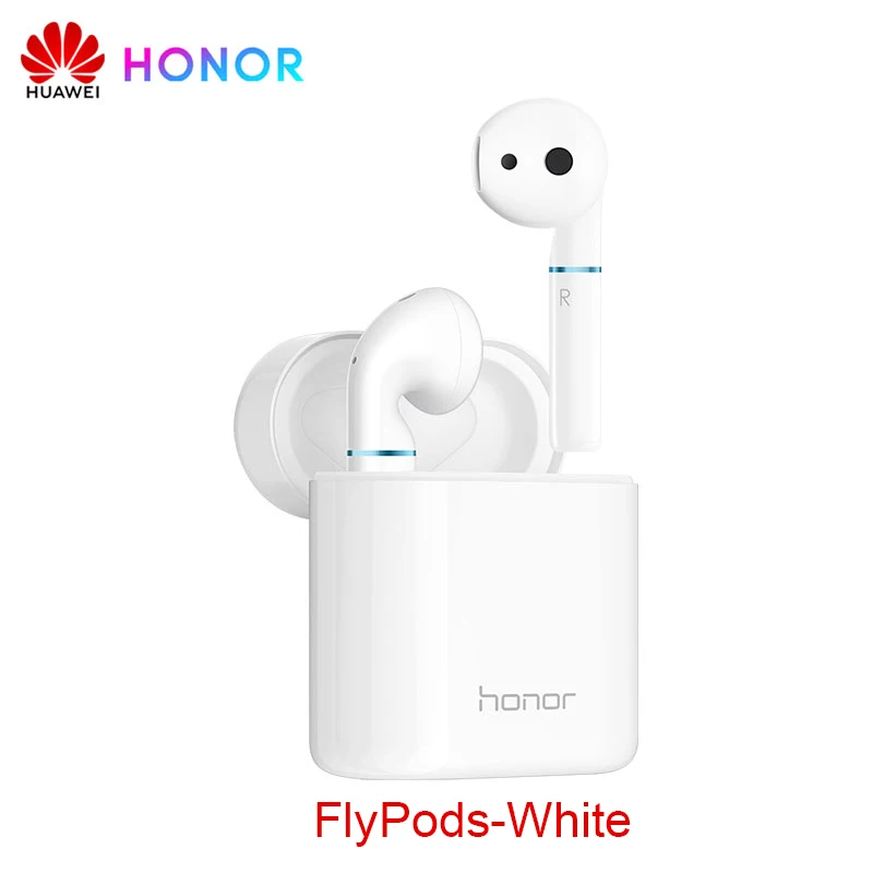 FlyPods-White Беспроводные наушники-вкладыши huawei Honor Flypods, водонепроницаемые наушники с динамическим управлением, Беспроводная зарядка Bluetooth 5,0 Flypods Pro Lite - Цвет: FlyPods-White