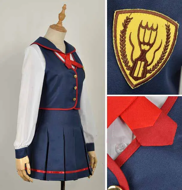 Аниме Love Live!Sunshine! Косплей-костюм Aqours маскарадный костюм казуно РИА Лира Снежная |