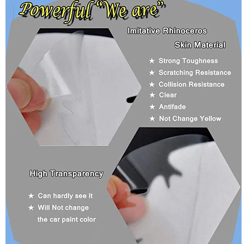 4 шт. в упаковке Защитная пленка для автомобильных ручек прозрачная наклейка