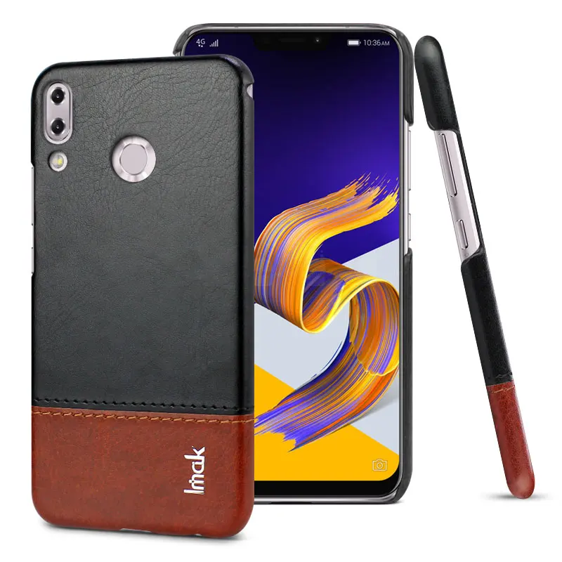 IMAK Ruiyi Series Luxury Skin PU Leather Case for Asus Zenfone 5 (ZE620KL) / 5Z (ZS620KL) Hard PC Back Cover Cases Quality |