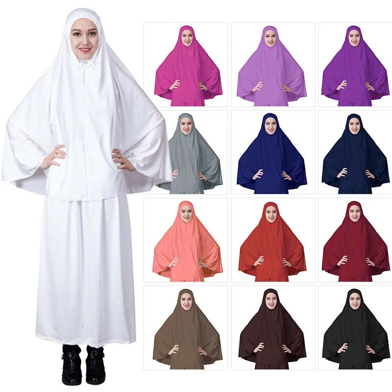 Мусульманские комплекты abaya женское Молитвенное платье молитвенная одежда moslim