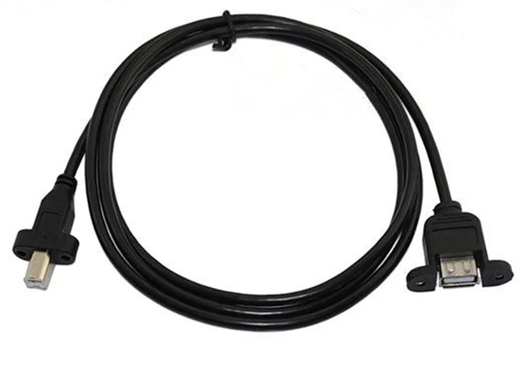 0 25 м 1 5 USB 2 A розетка Панельное крепление к B штекеру Удлинительный кабель|usb b male|to