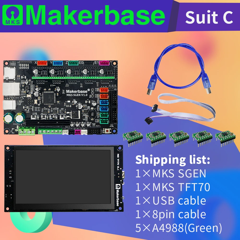 Makerbase 3D принтер контроллер комплект MKS SGen и TFT70 | Компьютеры офис