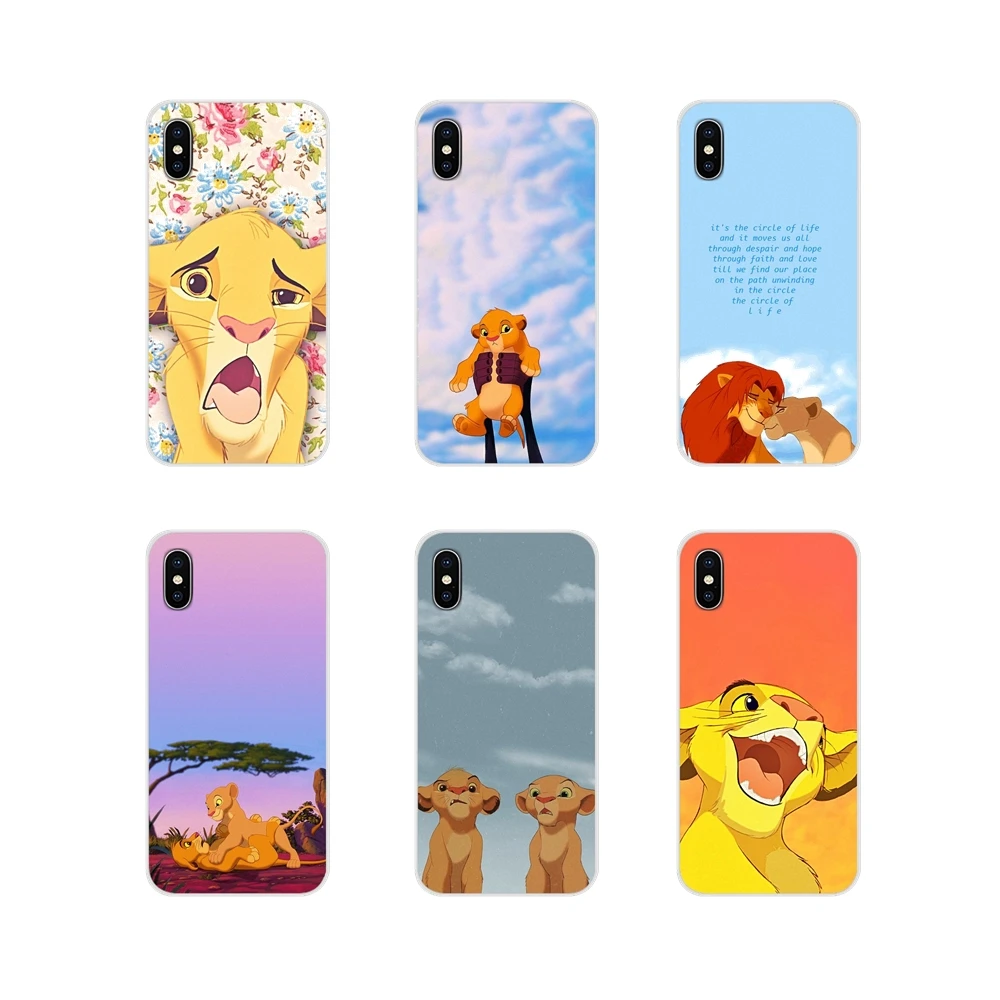 Чехол для мобильного телефона Simba Funny Face Lion King с цветочным рисунком Nokia 2 3 5 6 8 9 230 3310