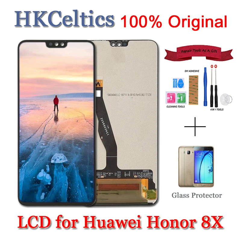 Дисплей для huawei Honor 8X ЖК-дисплей+ кодирующий преобразователь сенсорного экрана в сборе запасные части для huawei Honor 8X ЖК-дисплей Honor8X 8 X Экран