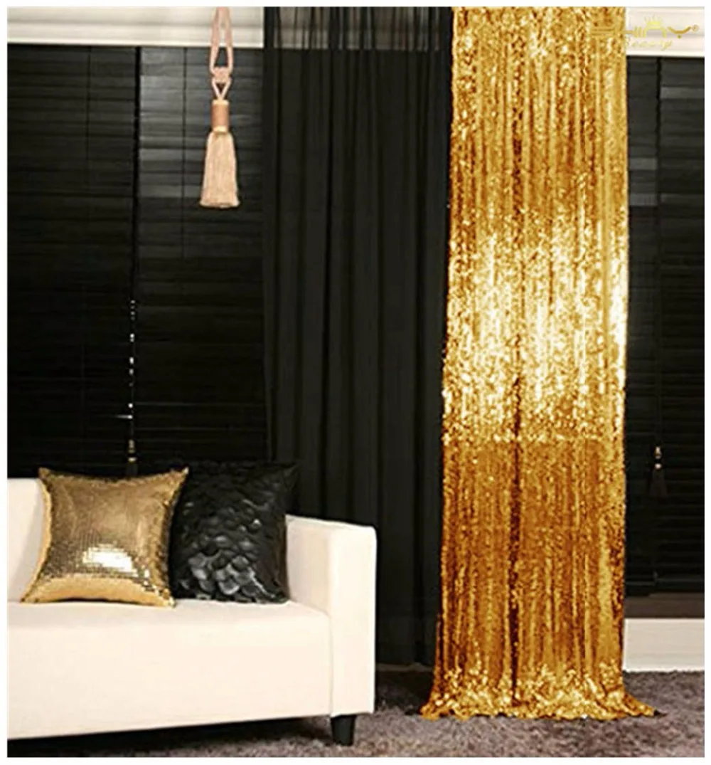 ShinyBeauty 6x6ft 180x180cm темно золотые блестки Cutains Shimmer занавес Свадебная вечеринка