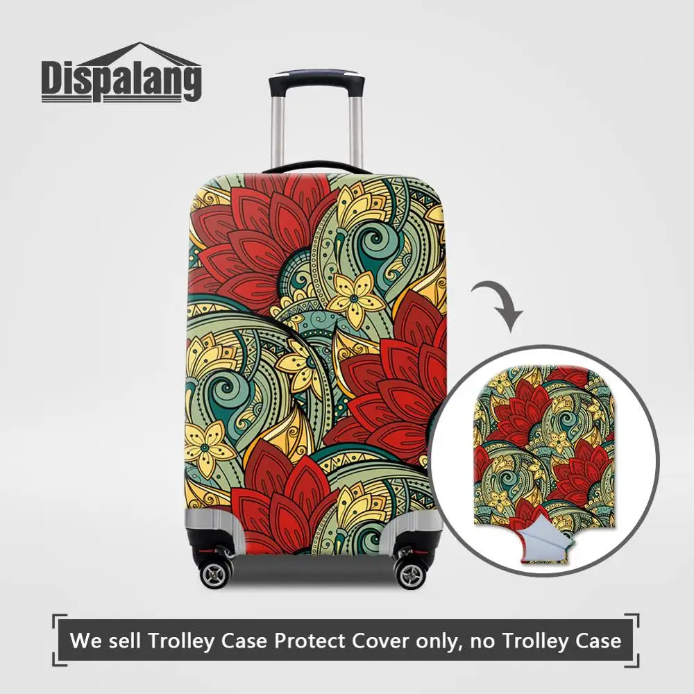 Luggage Cover25 Dispalang чехол с цветочным принтом Защитные чехлы для путешествий аксессуары пылезащитный чехол для багажа для 18-32 дюймов Чехол для костюма чехол - Цвет: Luggage Cover25