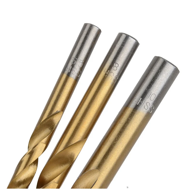 

Professional Tool HSS Titanium Drill Bit Set 99Pcs Bits in Metal Storage Case