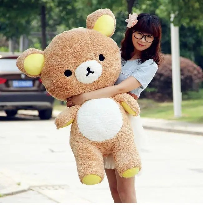Игрушка медведь San x 110 см декоративная подушка Удивленный подарок w5188|gifts umbrella|gifts
