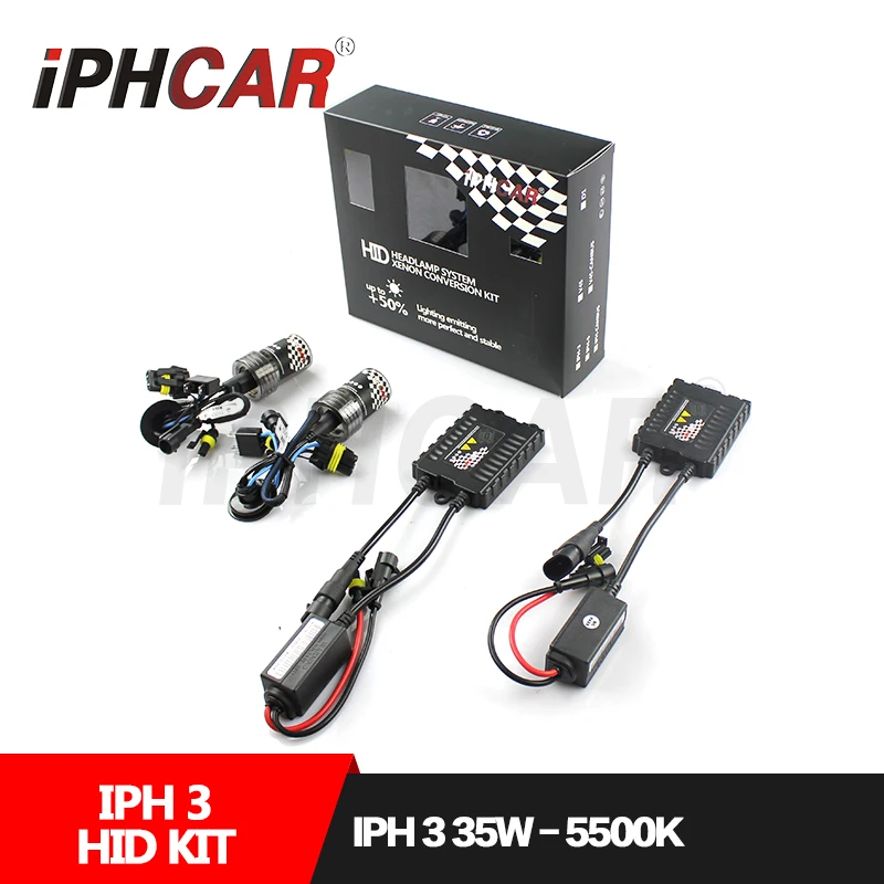 Бесплатная доставка автомобильный Стайлинг IPHCAR Hid Xenon H1 H7 H11 9004 9005 9006 9007 комплект