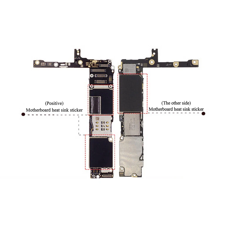 5 шт. для iphone 7 7P 8 8P X ремонт материнской платы наклейки охлаждения для iphone 5 материнская плата тепла наклейки на раковину