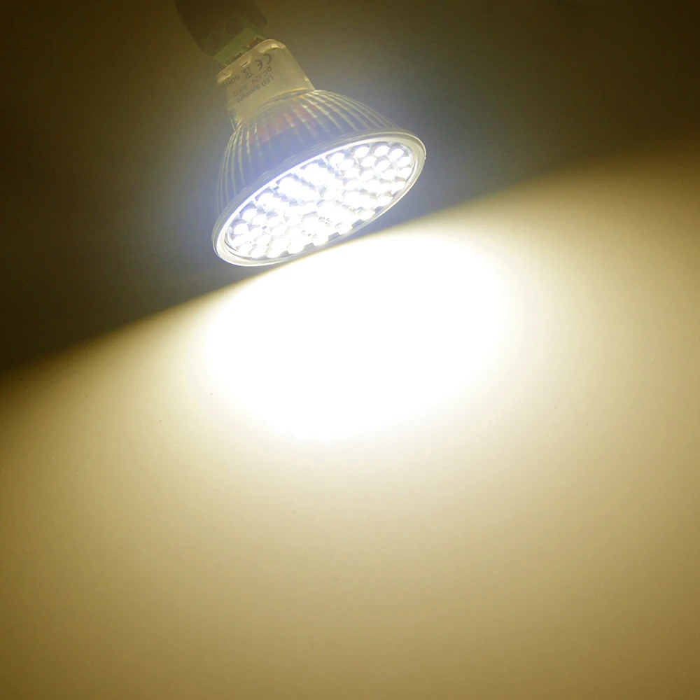 MR16 GU10 60SMD 3528 3w светодиодный теплый белый 300 350LM DC12V свет или декоративный прожектор
