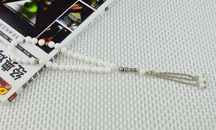 

Handmade Natural Tridacna shell bead Islamic musilm 33 prayer beads tashih Rosary beads for gift by free shipping;100% Original