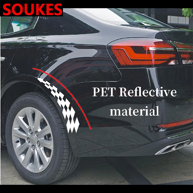 2pcs Cool Car Wheel Edge Fender Eyebrow Sticker For Seat Leon Lbiza Skoda Octavia a5 A7 2 Rapid Kodiaq Hyundai Accent Solaris | Автомобили