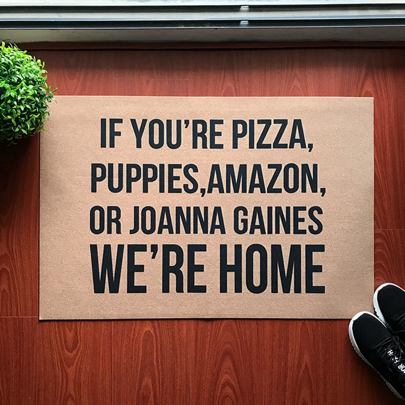 Если вы пицца щенок Amazon коврик для входной двери смешной дома или офиса