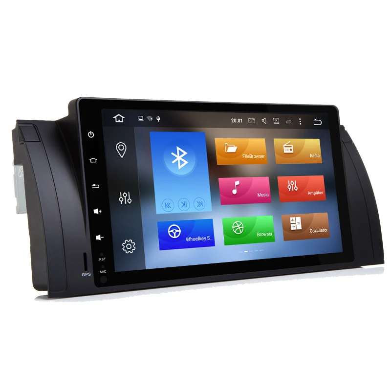 9 дюймов 1024x600 HD сенсорный экран 1 din Android 10 Автомобильный мультимедийный Радио